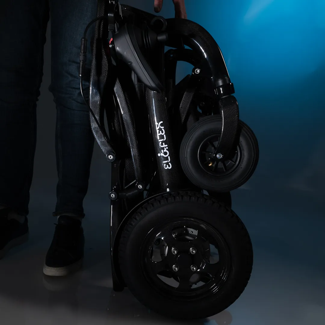 Slim and lightweight Eloflex foldable power wheelchair
